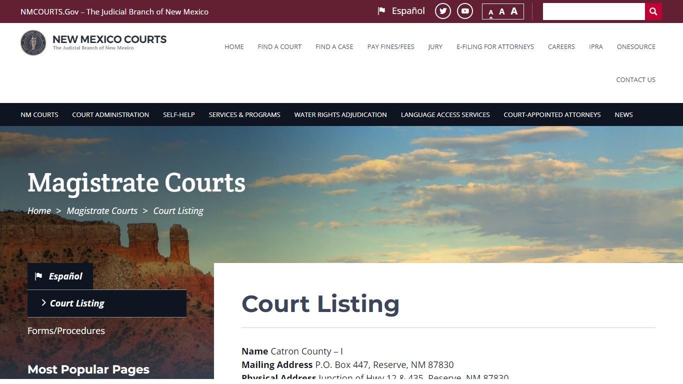 Magistrate Courts | The Judicial Branch of New Mexico